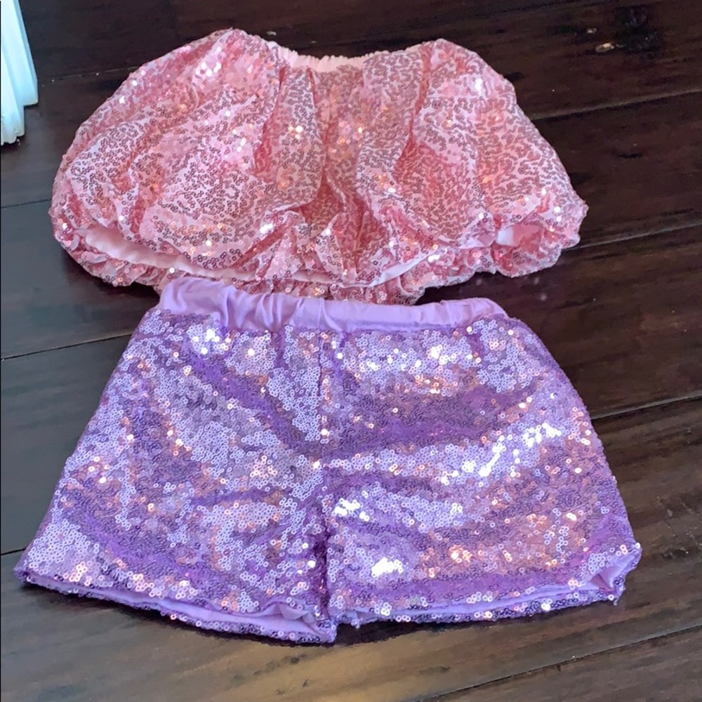 Sequin Skirt and short